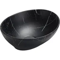 Mexen Elza lavabo à poser 40 x 33 cm, Black Stone - 21014099