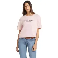 GUESS Jeans Oversize American Tradition Short Sleeve T-shirt Rose XS Femme