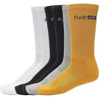 Mister tee Chaussettes gris chiné / orange / noir / blanc