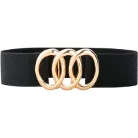 Bonprix Ceinture large et extensible à boucle anneaux