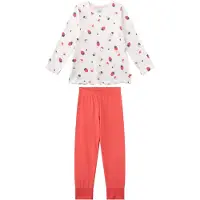 Sanetta Pyjama melon / blanc perle