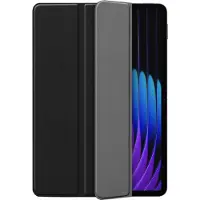 Cazy Housse pour Tablette compatible avec Xiaomi Pad 8 / Pad 8 Pro / Pad 7 / Pad 7 Pro - Étui TriFold Bookcase - Noir