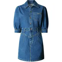 Pepe Jeans pour femme. PL95378494CB Robe en denim Gracie Authentic (M), Bleu, Casuel, Coton