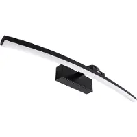 Strühm 03884 Lampe LED décorative 'MAMBA LED 12W BLACK NW' SMD LED, 890 lm, IP44, pour une humidité de l'air élevée