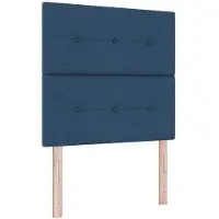 vidaXL Tête de lit LED avec bandes lumineuses LED bleues 100 cm Tissu