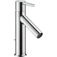 Hansgrohe Robinet mitige pour lavabo AXOR Starck, modèle 100, avec levier et système de bonde à coulisse, finition chrome
