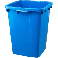 Graf Collecteur de déchets / matières recyclables 90l bleu plastique L510xl485xH600mm - 778020