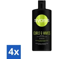 Syoss – Rizos Pro Rizos Pro – Shampooing – Coiffage longue durée – 440 ml - Pack économique - 4 pièces