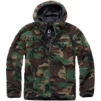 Brandit Veste en polaire chamois / marron / vert