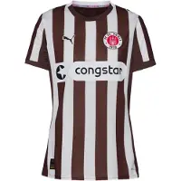Puma Maillot 'FC St. Pauli 25/26' marron / rouge sang / noir / blanc
