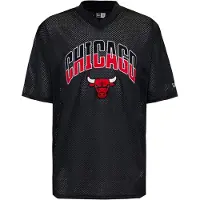 New Era Nba Arch Mesh Chicago Bulls Short Sleeve T-shirt Noir S Homme