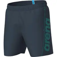 Arena Boardshorts 'Fundamentals Logo Boxer' gris foncé / jade