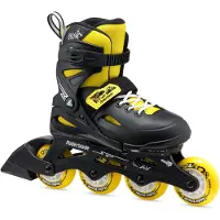 Rollerblade Patins à Roulettes - Fury - Noir/Jaune - Patins à ro - - 29/33 - Patins à Roulettes