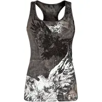 Black premium by emp Top de - Haut Délavé Avec Imprimé - S - XXL - pour Femme - gris - Taille XL