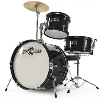 Gear4Music Junior 3 Piece Drum Kit by Black