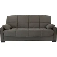 Hobby Hall Canapé Clic Clac 3 Places - Taupe - Matelas 17 Cm - L223 X P96 X H 103 Cm - Megan