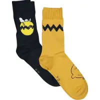 Peanuts Chaussettes de - Peanuts - Lot de 2 - EU39-42 - EU 43-46 - pour Unisexe - multicolore - Taille EU 39-42