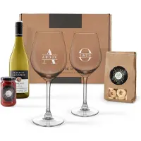 Royal Leerdam Coffret apéro vin blanc avec verres personnalisés