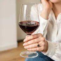 Yoursurprise Verre à vin rouge personnalisé - Verre en cristal - 4 pièces