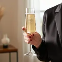 Yoursurprise Verre à champagne - Cristal de luxe - 4 pièces
