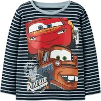 Name it T-Shirt 'NMMFelipe Cars' bleu marine / bleu clair / chocolat / rouge