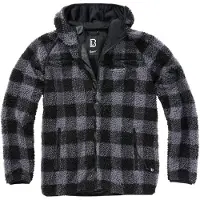 Brandit Veste en polaire gris / noir