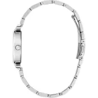 GUESS Montre à affichage analogique noir / argent / transparent