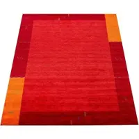 Paco Home Tapis salon à poils courts, motif ethnique géométrique, fait main, Gabbeh, dimensions 80 x 150 cm