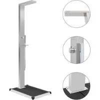 vidaXL Douche de jardin avec élément de sol WPC acier inoxydable