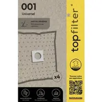 Top Filter Lot de 4 sacs aspirateur universels TopFilter Premium