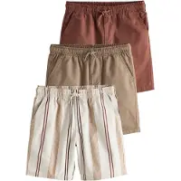 Next Pantalon rouille / cappuccino / blanc naturel