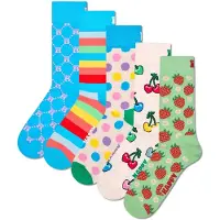 Happy socks Chaussettes bleu / vert / rose / rouge
