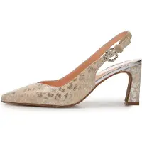 Floris van Bommel Escarpins à bride arrière 'GIULI' chamois / taupe
