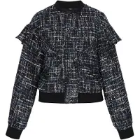 Faina Veste mi-saison 'Festive' bleu marine / noir / blanc