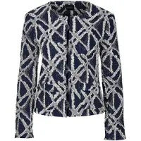 MADELEINE Blazer marine / blanc naturel