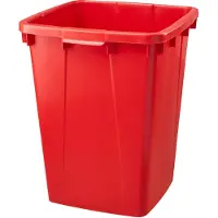 Graf Abfall- u.Wertstoffsammler 90l H600xB485xT510mm PE rot