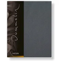 Dommelin Drap-housse Dommelin Gris Éléphant (Satin 300TC)-120 x 210 cm