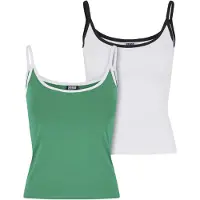 Urban Classics Haut vert / noir / blanc
