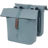 Basil Sacoche double City graphite blue 12x29x30 cm 28 à 32l