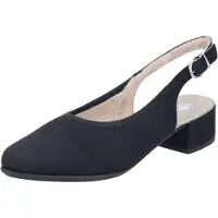 Rieker Damen Slingback Pumps Schwarz