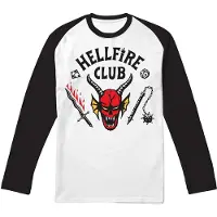 Stranger Things T-shirt manches longues de - Hellfire Club - S - XXL - pour Homme - multicolore - Taille L