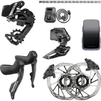 Sram Groupe De Composants De Vélo Force E-tap Axs E1 2x Hidro Flat Mount Cl With Hammerhead Karoo