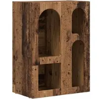vidaXL Meuble de rangement ELST, bois d'aspect vieilli, 59 x 35 x 80,5 cm, panneaux de particules