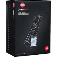 GBC - Baguettes à relier en plastique CombBind, 38 mm, noir pqt 50