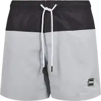 Urban Classics Shorts de bain gris clair / noir