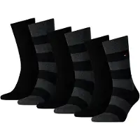 Tommy Hilfiger Chaussettes gris foncé / noir