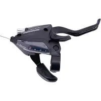 Shimano Levier-Manette Vtt Stef500 Droit 7v. Noir Pour Frein V-Brake 2 Doigts