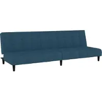 vidaXL Canapé-lit à 2 places Bleu Velours