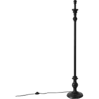 QAZQA Lampadaire classique noir sans abat-jour - Classico