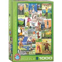 Eurographics 6000-0933 "Golf - Puzzle collage vintage (1000 pi ces)